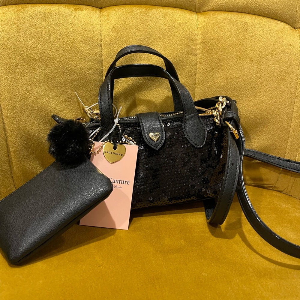 💖 EXCLUSIVE 💖 Juicy Couture Black Sequin Mini Bag